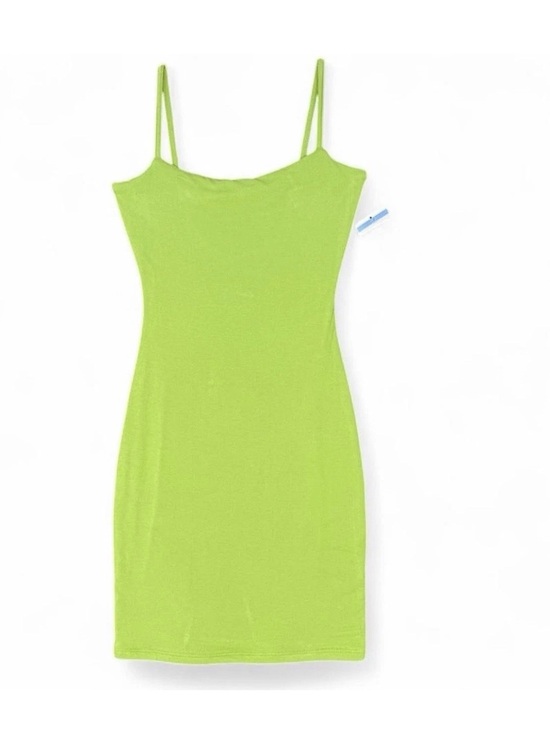 naked wardrobe Other - Naked Wardrobe Lime Green Sleeveless Cami Mini Dress Open Back Size S NEW